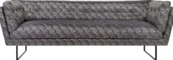 Casa Padrino Luxus Wohnzimmer Sofa Bronze / Braun / Schwarz 230 x 87 x H. 78 cm - Wohnzimmermöbel