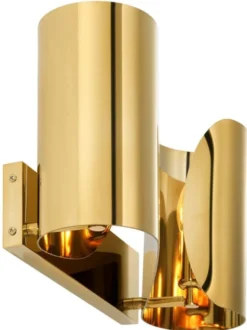 Casa Padrino Luxus Wohnzimmer Wandleuchte Gold 38 x 11 x H. 21 cm - Designer Hotel Restaurant Wandlampe