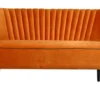 Casa Padrino Luxus Wohnzimmer Sofa Orange 129 x 75 x H. 73,5 cm - Designer Möbel