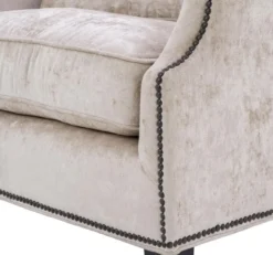 Casa Padrino Luxus Wohnzimmer Sessel Creme / Schwarz 79 x 98 x H. 90 cm - Limited Edition