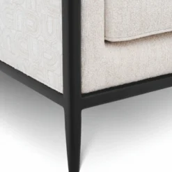 Casa Padrino Luxus Wohnzimmer & Hotel Sessel Creme / Schwarz 78 cm - Luxus Möbel