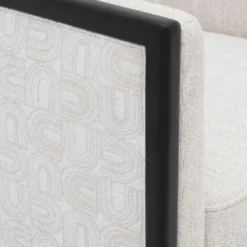 Casa Padrino Luxus Wohnzimmer & Hotel Sessel Creme / Schwarz 78 cm - Luxus Möbel