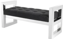 Casa Padrino Luxus Wohnzimmer Sitzbank 128 x 48 x H. 58,5 cm - Luxus Hotel Kollektion