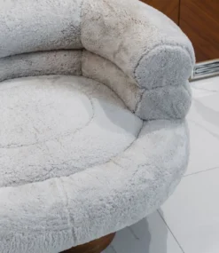 Casa Padrino Luxus Wohnzimmer Sessel Grau / Braun 100 cm
