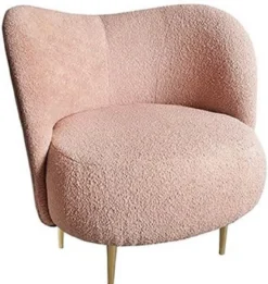 Casa Padrino Luxus Wohnzimmer Set Rosa / Gold - 2 Luxus Sofas mit gebogener Rückenlehne & 2 Luxus Sessel mit gebogener Rückenlehne - Luxus Einrichtung - Wohnzimmer Möbel - Luxus Möbel