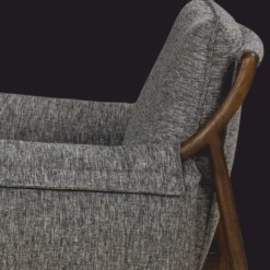 Casa Padrino Luxus Wohnzimmer & Hotel Sessel Grau / Braun 85 cm - Luxus Möbel