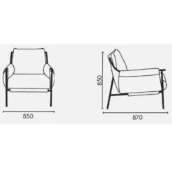 Casa Padrino Luxus Wohnzimmer & Hotel Sessel Grau / Braun 85 cm - Luxus Möbel