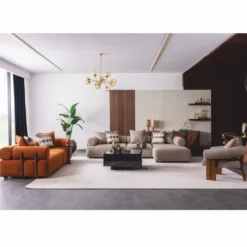 Casa Padrino Luxus Wohnzimmer & Hotel Sessel Grau / Braun 90 x 90 x H. 75 cm - Luxus Möbel