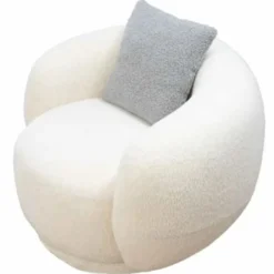 Casa Padrino Luxus Wohnzimmer & Hotel Sessel Weiß 110 x 90 x H. 75 cm - Luxus Möbel
