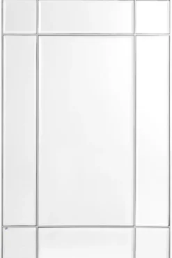 Casa Padrino Luxus Wohnzimmer Spiegel / Wandspiegel Silber 90 x 3 x H. 140 cm - Luxus Möbel