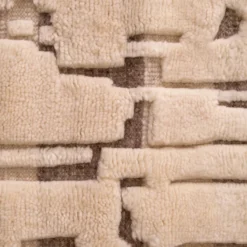 Casa Padrino Luxus Wollteppich Elfenbein - Verschiedene Größen - Handgeknüpfter Woll Teppich - Rechteckiger Wohnzimmer Teppich - Luxus Qualität