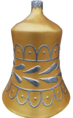 Casa Padrino Luxus XXL Deko Weihnachtsbaumkugel Gold / Silber H. 99 cm - XXL Weihnachts Deko Christbaumkugel - Luxus XXL Weihnachts Dekoration