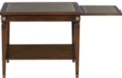 Casa Padrino Mahagoni Beistelltisch Braun / Grün 64 x 43 x H. 54 cm - Luxus Wohnzimmer Beistelltisch