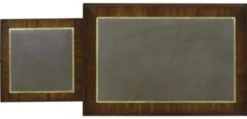 Casa Padrino Mahagoni Beistelltisch Braun / Grün 64 x 43 x H. 54 cm - Luxus Wohnzimmer Beistelltisch