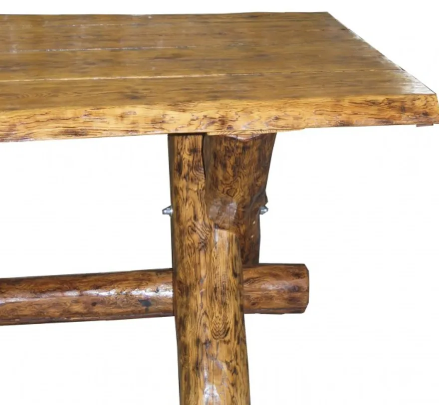 Casa Padrino Massivholz Esstisch aus Eiche - Rustikaler Speisetisch in schwerer Ausführung, ca. 200 x 105 x 83,5 cm