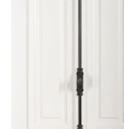 Casa Padrino Massivholz Schrank Weiß mit großzügigem Stauraum 48 x 88 x 245cm mit 4 Türen