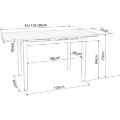 Casa Padrino Metall Esstisch mit Glasplatte Silber 110-170 cm - Erweiterbarer Küchentisch