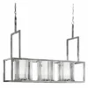 Casa Padrino Metall Hängeleuchte mit Glas Lampenschirmen Silber 120 cm