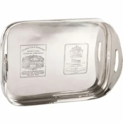 Casa Padrino Metall Serviertablett Silber 38 cm - Gastronomie Accessoires