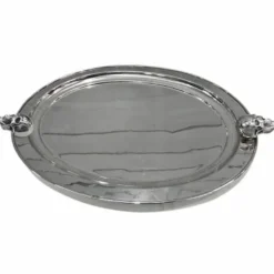 Casa Padrino Metall Serviertablett Silber 62 cm - Gastronomie Accessoires