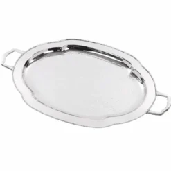 Casa Padrino Metall Serviertablett Silber 61 cm - Gastronomie Accessoires
