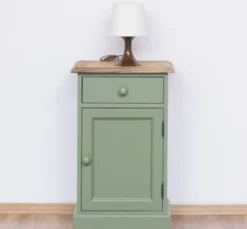 Casa Padrino Nachttisch im Landhausstil mit 1 Tür und 1 Schublade, 47 x 32 x 74 cm