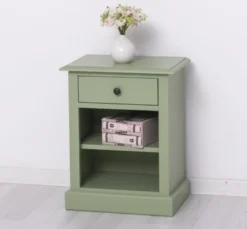 Casa Padrino Nachttisch im Landhausstil mit 1 Schublade, 47 x 32 x 59 cm