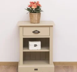 Casa Padrino Nachttisch im Landhausstil mit 1 Schublade, 47 x 32 x 59 cm