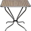 Casa Padrino Nostalgie Gartentisch im Jugendstil, Braun, 80 x 80 x H. 75 cm