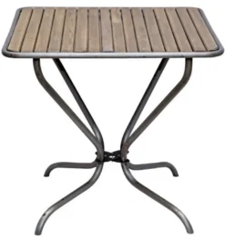 Casa Padrino Nostalgie Gartentisch im Jugendstil, Braun, 80 x 80 x H. 75 cm