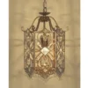 Casa Padrino Orientalische Designer Pendelleuchte mit Kristall-Deco Antik Gold, Durchmesser 24 cm, Höhe 65 cm