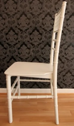 Casa Padrino Polycarbonat Designer Stuhl Ghost Chair Weiß - Geisterstuhl - Höhe 92,5 cm