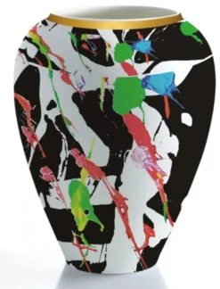Casa Padrino Porzellan Vase Harald Glööckler Art – Barock Dekoration – Höhe 25 cm, Durchmesser 19,5 cm