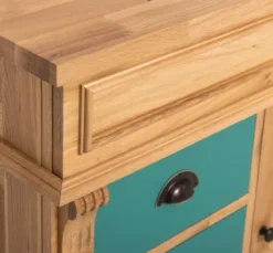 Casa Padrino Schrank im Landhausstil mit 1 Tür und 3 Schubladen, 103 x 51 x 91 cm