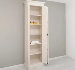 Casa Padrino Schrank im Landhausstil mit 2 Türen, 77 x 40 x 240 cm