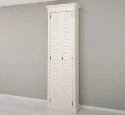 Casa Padrino Schrank im Landhausstil mit 2 Türen, 77 x 40 x 240 cm