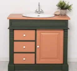 Casa Padrino Schrank im Landhausstil mit 1 Tür und 3 Schubladen, 103 x 51 x 91 cm