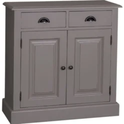 Casa Padrino Schrank im Landhausstil mit 2 Türen und 2 Schubladen, 85 x 35 x 85 cm