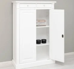Casa Padrino Schrank im Landhausstil mit 2 Türen, 100 x 42 x 150 cm