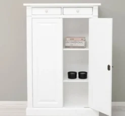 Casa Padrino Schrank im Landhausstil mit 2 Türen, 100 x 42 x 150 cm
