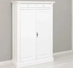 Casa Padrino Schrank im Landhausstil mit 2 Türen, 100 x 42 x 150 cm