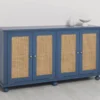 Casa Padrino Schrank im Landhausstil mit 4 Türen, 168 x 47 x 90 cm