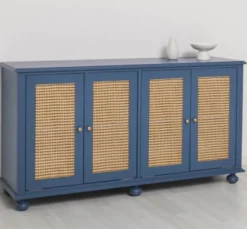 Casa Padrino Schrank im Landhausstil mit 4 Türen, 168 x 47 x 90 cm