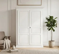 Casa Padrino Schrank im Landhausstil mit 2 Türen, 149 x 67 x 210 cm