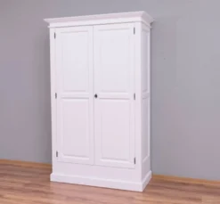 Casa Padrino Schrank im Landhausstil mit 2 Schiebetüren, 125 x 51 x 200 cm