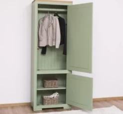 Casa Padrino Schrank im Landhausstil mit 2 Türen, 70 x 35 x 197 cm