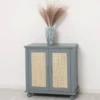 Casa Padrino Schrank im Landhausstil Kastanienbraun mit 2 Türen, 90 x 47 x 90 cm