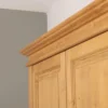 Casa Padrino Schrank im Landhausstil Antikbraun gewachst mit 4 Türen und 4 Schubladen, 232 x 59 x 197 cm