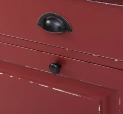 Casa Padrino Schuhschrank im Landhausstil mit 2 Türen und 2 Schubladen, 103 x 35 x 105 cm