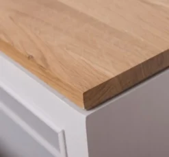 Casa Padrino Schuhschrank im Landhausstil mit Eichenholzplatte, 100 x 35 x 40 cm